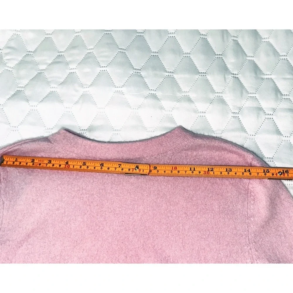 Talbots‎ Petites Pure Cashmere Sweater Pink Crew Neck Long Sleeve Top XLP